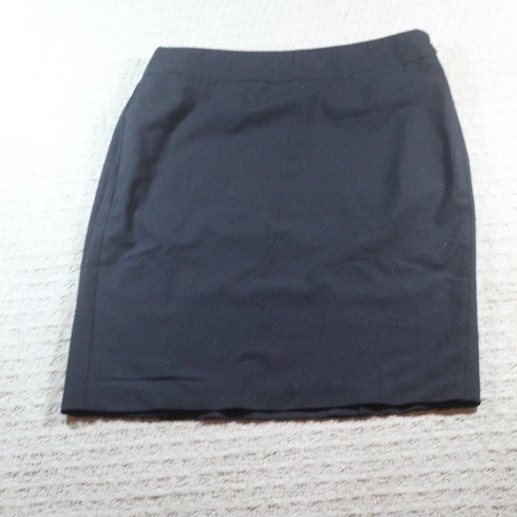 Banana Republic Black Knee-Length Wool Pencil Skirt - Picture 1 of 6